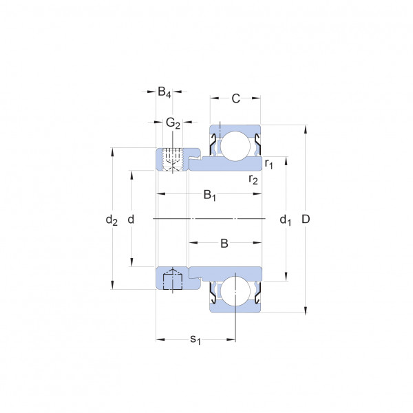 Підшипник YET205-100 CW SKF
