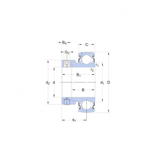 Підшипник YET207-106 SKF