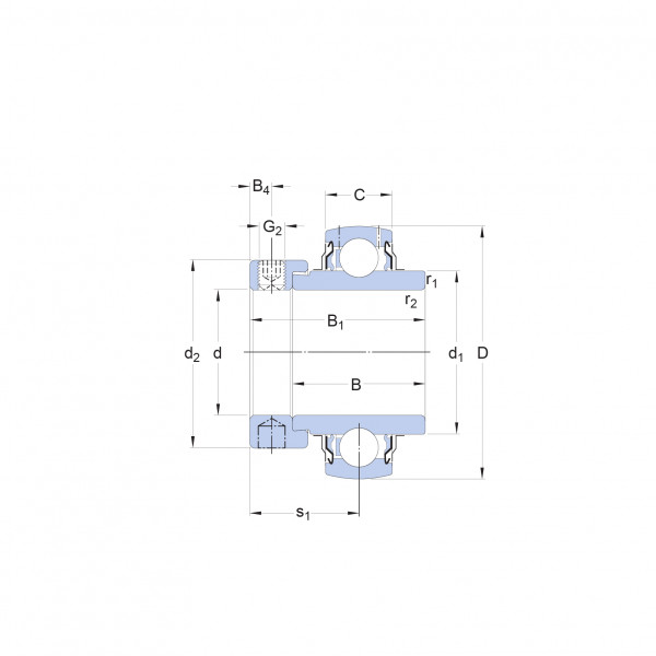 Підшипник YEL207-2F/AG SKF