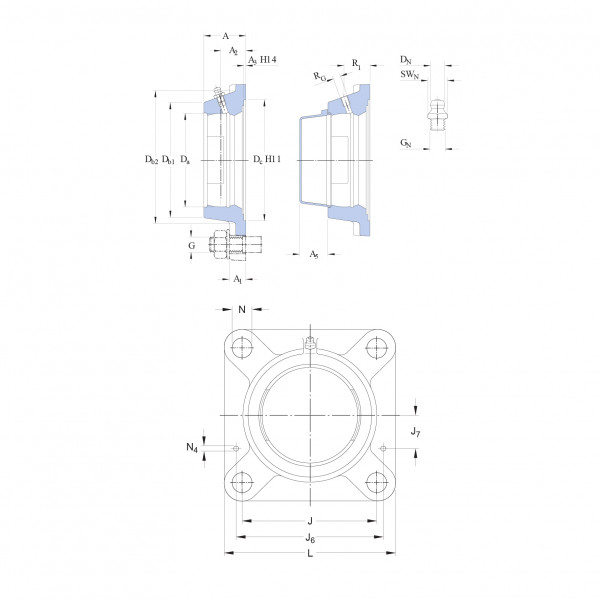 Корпус підшипника FY 507 M SKF