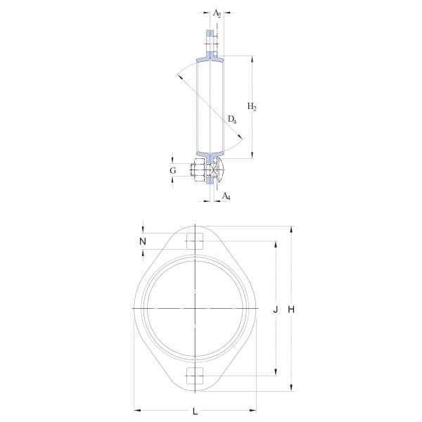 Корпус подшипника PFT 52 SKF