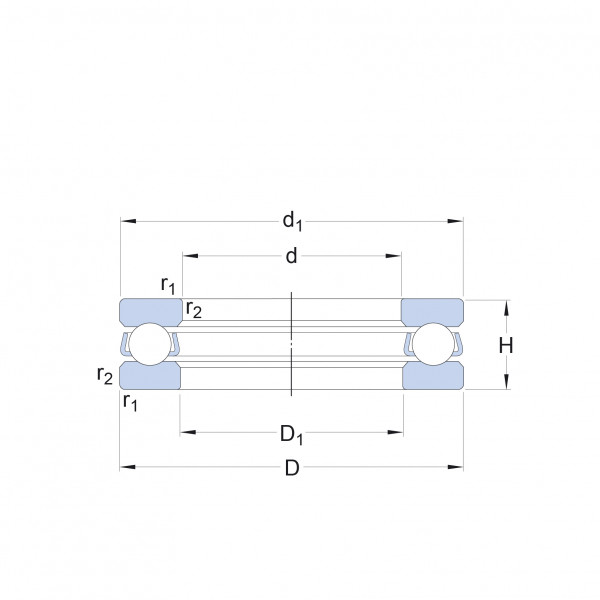 Підшипник 51112 SKF