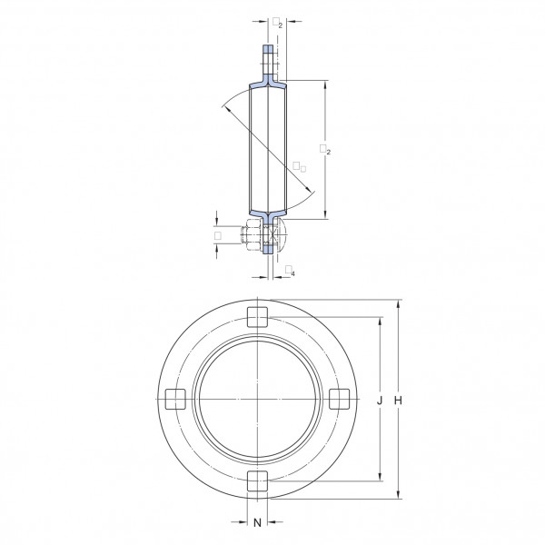 Корпус подшипника PF 80 SKF