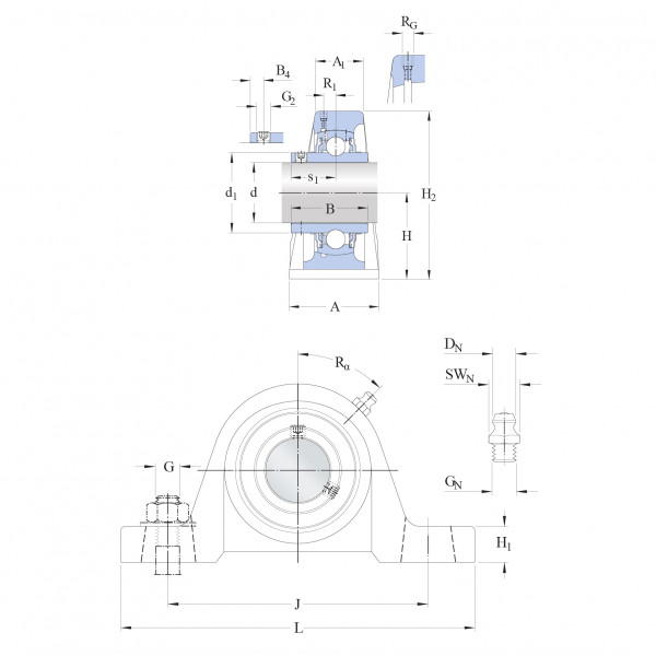 Підшипник в корпусі UCP210/H SKF