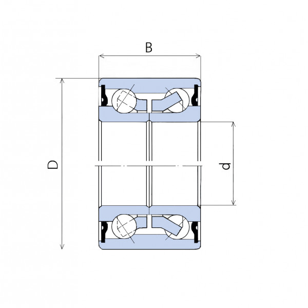 Підшипник DAC25520037-2RS EXL