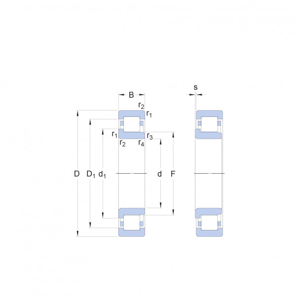 Підшипник NJ307 ECP SKF