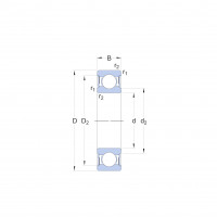 Подшипник 61907 2RS1 SKF
