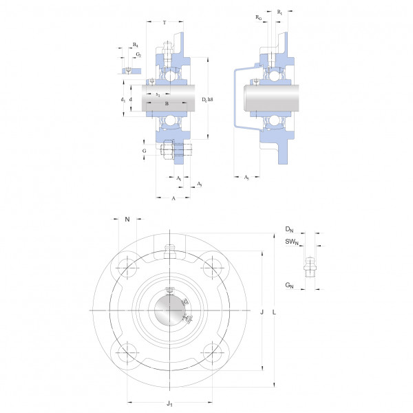 Підшипник в корпусі UCFC 206/H SKF