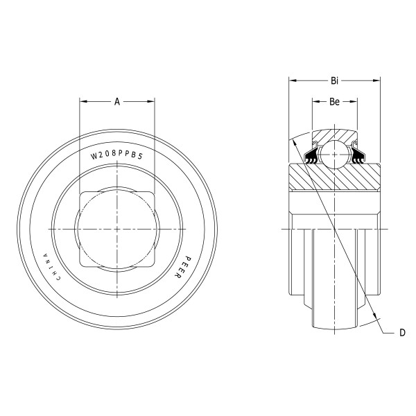Підшипник PER.W208PPB5 PEER