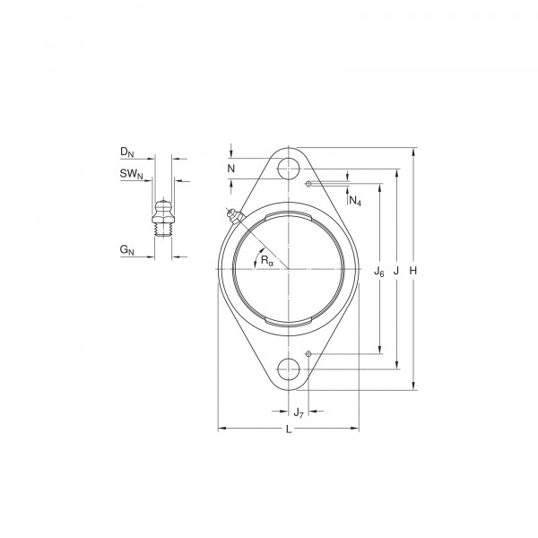 Корпус підшипника FYTB 507 M SKF