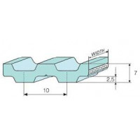 Ремень DT-10 полиуретановый (шаг 10 мм) зубчатый двусторонний