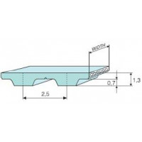 Ремень Т 2,5 полиуретановый (шаг 2,5 мм) зубчатый