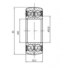 Підшипник 3209 NPPB AH02