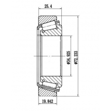  Подшипник HM 88649/10