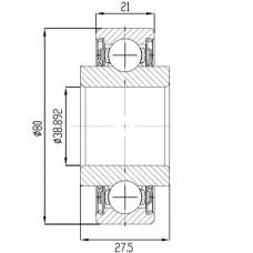 Подшипник 208 KRR4