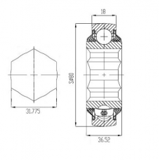 Підшипник W 208 PPB16