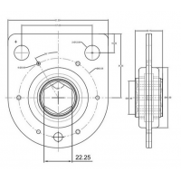 Корпус с подшипником AA35646