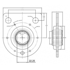 Корпус с подшипником AA35646