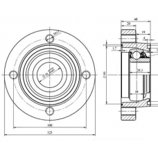 Корпус с подшипником LSGR 207-TBS