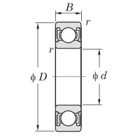 Подшипник 6006 2RST