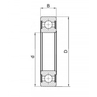 Підшипник 180018 (608 2RS)