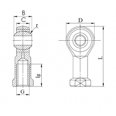 Підшипник SI 06 T/K