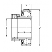 Подшипник YET 206 (AEL206 NOH)