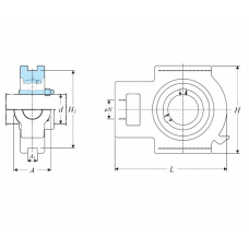 Корпус із підшипником UCT 201