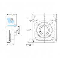  Корпус с подшипником UCF 206