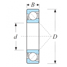 Підшипник 66408 (7408BM) Л