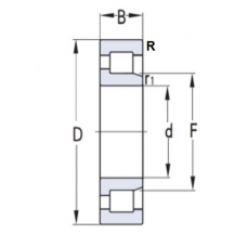 Подшипник 42224 Л (NJ224EM)