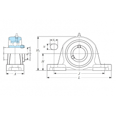 Корпус із підшипником UCP 214-J7