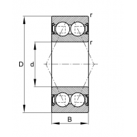 Подшипник 3208 BD-XL-2HRS-TVH-C3
