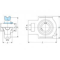 Корпус с подшипником UCT 205-J7