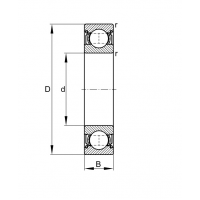 Подшипник 62204-A-2RSR