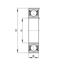  Подшипник 61909 2RSR