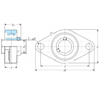 Корпус із підшипником UCFL 206-J7