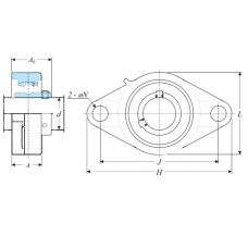 Корпус із підшипником UCFL 204-J7
