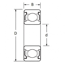Підшипник 6008 ZZC3
