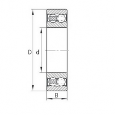 Подшипник 2207 2RS TVH
