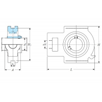 Корпус із підшипником UCT 208