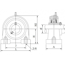 Підшипник UCPA 204