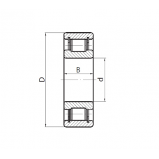  Подшипник 102308 (UM1308TM) М