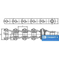 Ланцюги приводні втулкові із зігнутими пластинами ГОСТ 13568-97